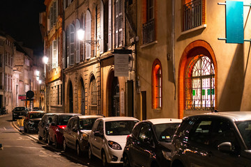 Fototapeta premium Toulouse france evening city
