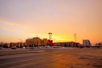 northern Chinese city scenery