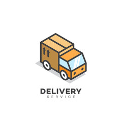 Fototapeta premium Delivery service logo