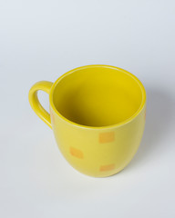 yellow coffee cup