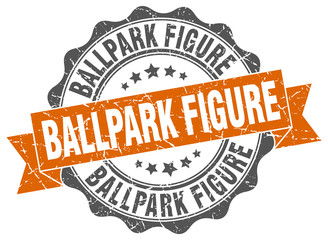 Obraz premium ballpark figure stamp. sign. seal