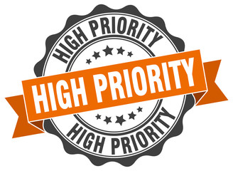 Obraz premium high priority stamp. sign. seal