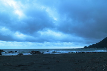 夕暮れのビーチ