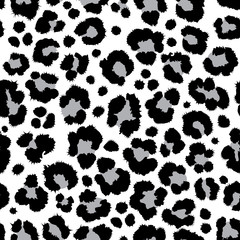 texture repeating seamless pattern snow leopard jaguar white leopard © dzmitry
