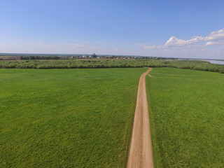 road to Church in the field