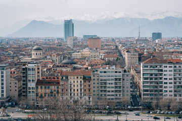 View from Monte dei Cappuccini, in Turin, Italy.