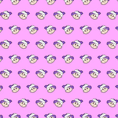 Little girl - emoji pattern 69