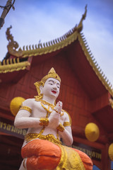 Status in Thai temple Sukhothai 