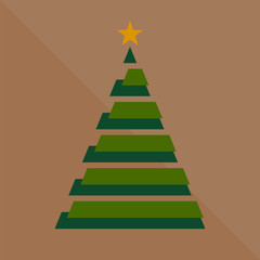 Christmas tree post card