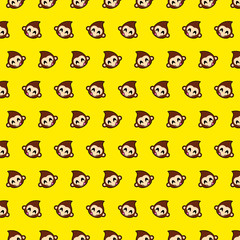 Monkey - emoji pattern 11