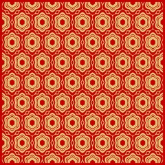 Design of a Geometric Flower Pattern. vector. for wallpaper, flyer, book, brochure.