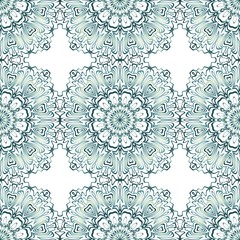 Design for square fashion print. For pocket, shawl, textile, bandanna. Seamless floral pattern. Vector illustration.