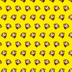 Monkey - emoji pattern 45