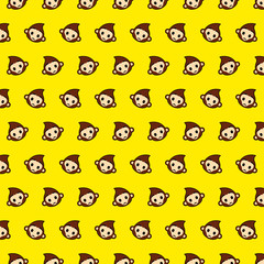 Monkey - emoji pattern 52