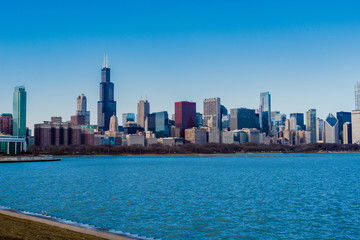 Chicago skyline at day time