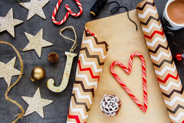 Christmas decorations background