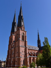 Fototapeta na wymiar Uppsala Cathedral - Uppsala, Sweden