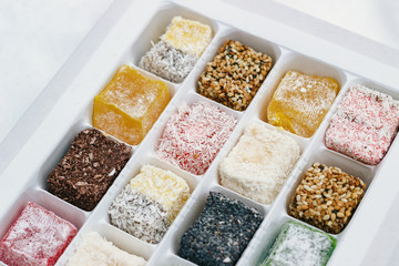 Studio photo of Assorted Turkish Delight