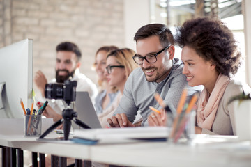 Group of business people at the office