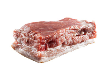 Lard with meat