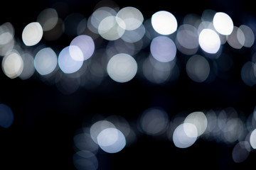 lights on black background