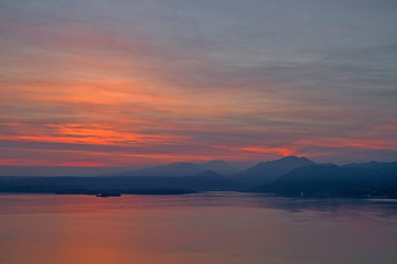 Sonnenuntergang am Gardasee