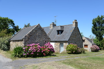 Fototapeta na wymiar Dorf in der Bretagne