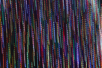 Beautiful fantastic mood photo of a Christmas tree in the night