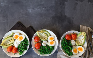 Breakfast quinoa bowls