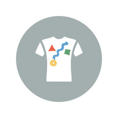 Short sleeve t-shirt icon