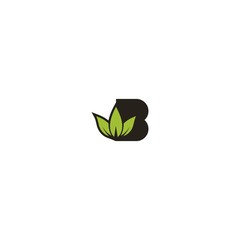 Letter B Leaf Nature Abstract Creative Business Logo