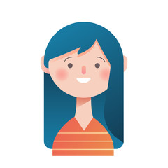 Female gradient illustration