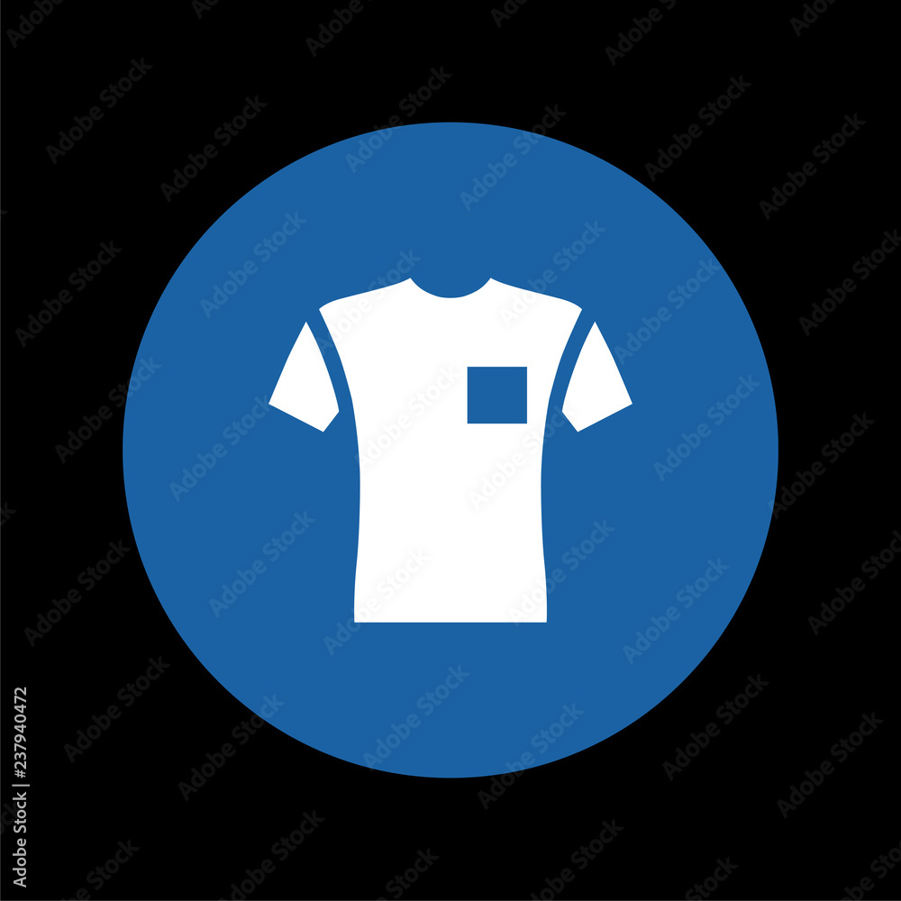 Poster Short sleeve pocket t-shirt icon