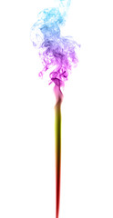 Abstract multicolored smoke