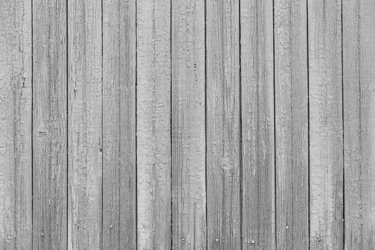 Old Painted Boards For Use As Background. Old Vintage Medium Gray Wooden Planks Background. Wood Texture.