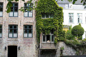 Fototapeta na wymiar A house in Brugge in Belgium
