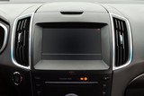 Screen multimedia system on dashboard in a modern car