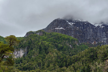 Andes Mountain Range Peaks, Nahuel Huapi National Park, Patagonia, Argentina