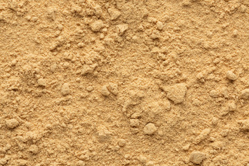 Ginger powder ground full frame rough surface