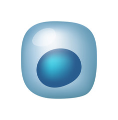 Vector stem cell of the body isolated on white background