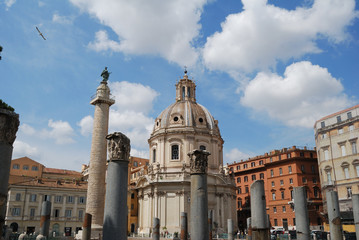 Fototapeta premium Forum Traianum in Rome, Italy