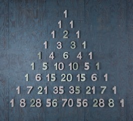 Pascals triangle, illustration