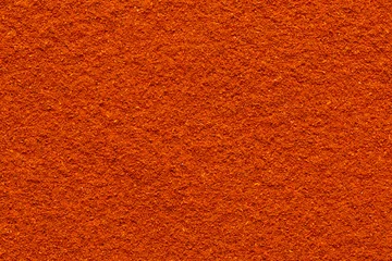 Gardinen Chili-Paprika-Pulver gemahlen Vollformat glatte Oberfläche © orinocoArt