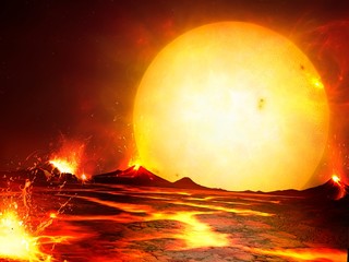 Molten Planet CoRoT-7b, illustration