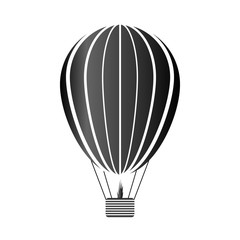 Aerostat icon on white.