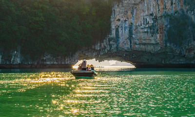 Portal in the Rocks at Halong Bay November 2018
