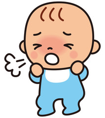 咳をする赤ちゃん