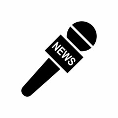 Microphone news vector icon