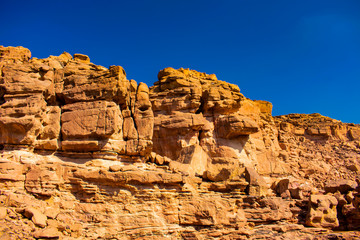 Beauty of Color Canyon in Egypt