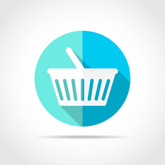 Shopping basket icon. Vector illustration.